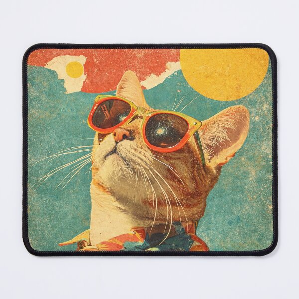 Item preview, Vintage Cat Less Perfection More Authenticity Poster designed and sold by Kirieno.