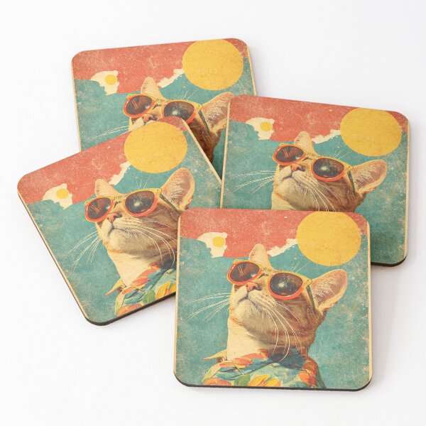 Item preview, Vintage Cat Less Perfection More Authenticity Poster designed and sold by Kirieno.