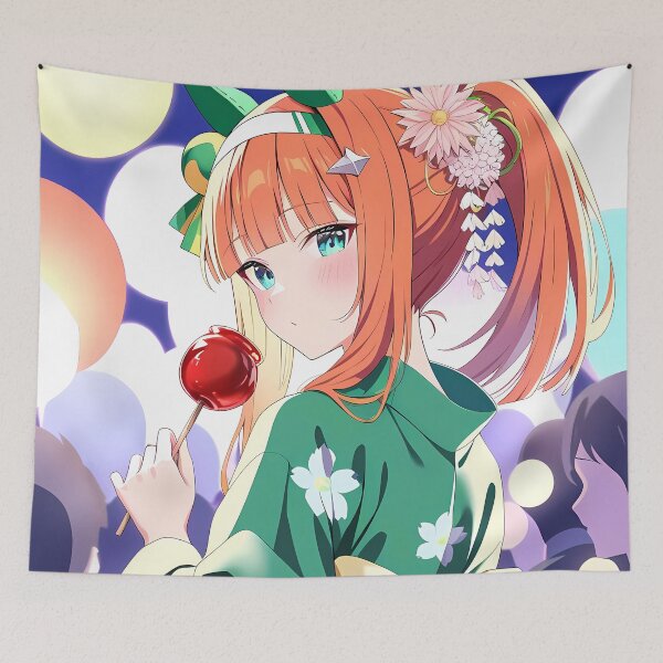 Item preview, Silence Suzuka Yukata Elegance Uma Musume Pretty Derby Anime Girl Waifu designed and sold by TanglenRabbit.