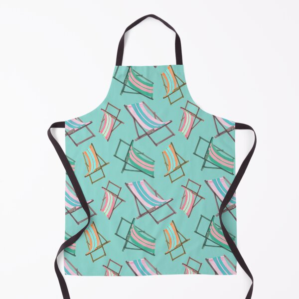 Item preview, Retro Beach Chairs on Mint blue designed and sold by PD-Coastal.
