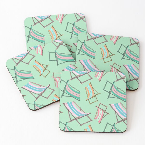 Item preview, Retro Beach Chairs on Pistachio Green designed and sold by PD-Coastal.