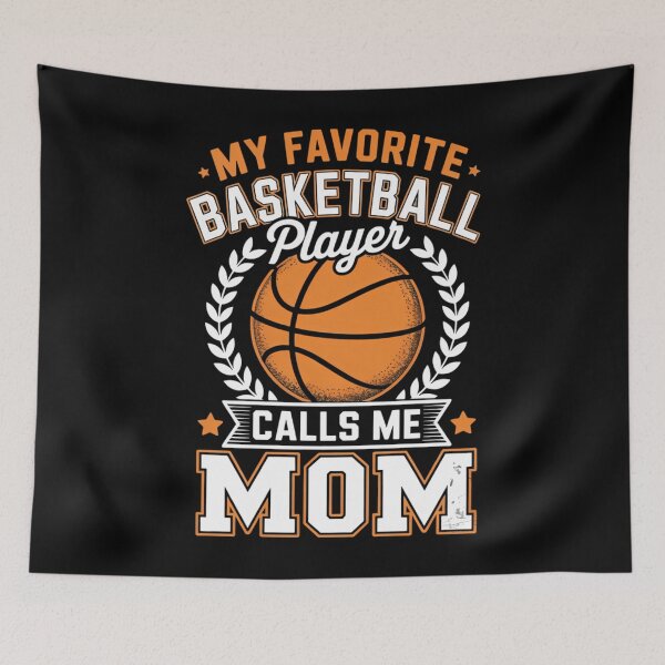 Item preview, My Favorite Basketball Player Calls Me Mom Basketball designed and sold by EllenJast.
