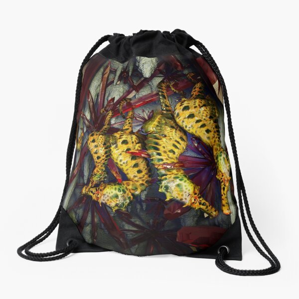 Ocean Invasion #4: Crystal Cave of the Landhorse Drawstring Bag