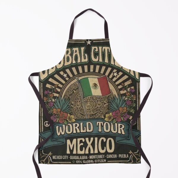 Item preview, Global Citizen World Tour MEXICO Vintage 1974 Rock Shirt Design designed and sold by EARTH PEOPLE.