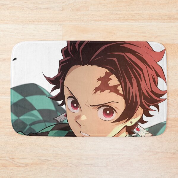 Item preview, Tanjiro Kamado Demon Slayer Bold Portrait With Checkered Haori designed and sold by TanglenRabbit.