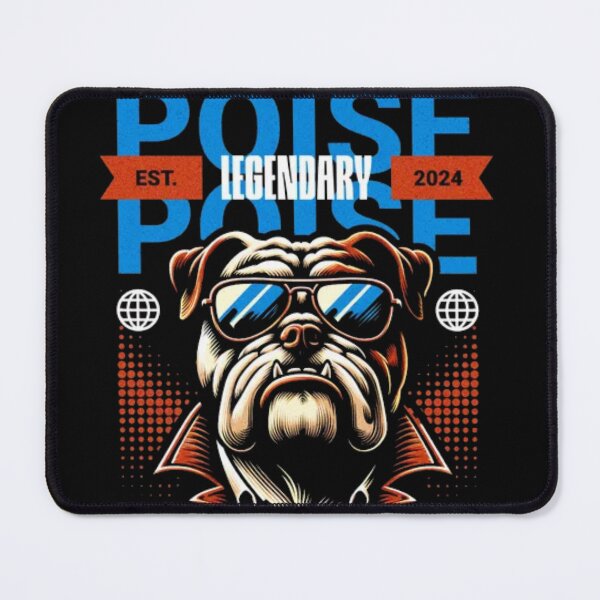 Item preview, Legendary Poise Bulldog - Retro Streetwear Dog in Sunglasses designed and sold by GenZFashion000.