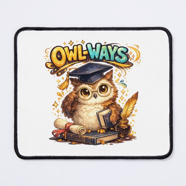 Item preview, Owl-Ways Cute Graduation Owl Pun | Wise Owl with Cap Funny School Graduation Gift Design designed and sold by StrayaDesign.