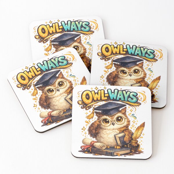 Item preview, Owl-Ways Cute Graduation Owl Pun | Wise Owl with Cap Funny School Graduation Gift Design designed and sold by StrayaDesign.