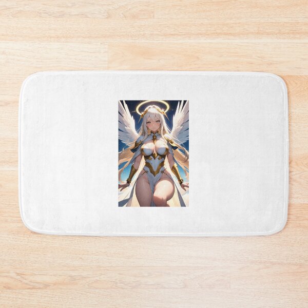 Item preview, Celestial Angel Warrior Anime Valkyrie - Divine Gold and White Armor Poster designed and sold by iloveanimechibi.