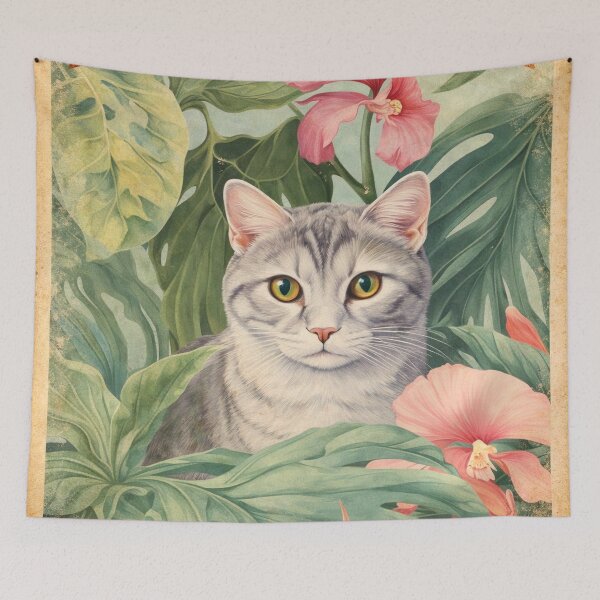 Item preview, Vintage Cat Bloom Where You Are Planted designed and sold by Kirieno.