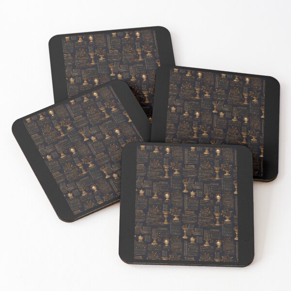 Item preview, Dark Academia Black Gold Ornate Pattern designed and sold by wzmhjeba10.