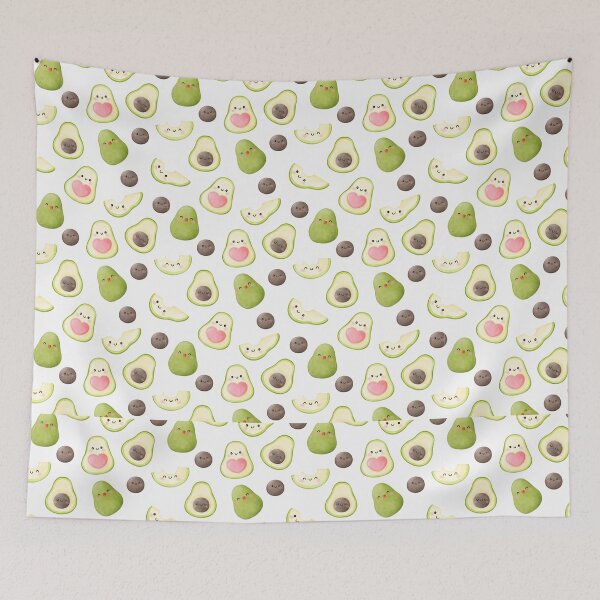 Item preview, Cute Avocado Kawaii Pattern Aesthetic designed and sold by SweetFury.