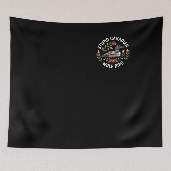 Item preview, Floral Stupid Canadian Wolf Bird,Heated Rivalry, Team Hollanov Hockey   designed and sold by GesanoSchuza.