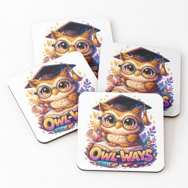 Item preview, Owl-Ways Funny Graduation Owl Pun | Cute Kawaii Owl Student Colorful School Humor Design designed and sold by StrayaDesign.