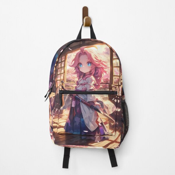 Item preview, Jibril No Game No Life Chibi Samurai Under Sakura Lanterns designed and sold by TanglenRabbit.