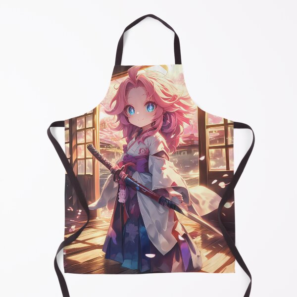 Item preview, Jibril No Game No Life Chibi Samurai Under Sakura Lanterns designed and sold by TanglenRabbit.