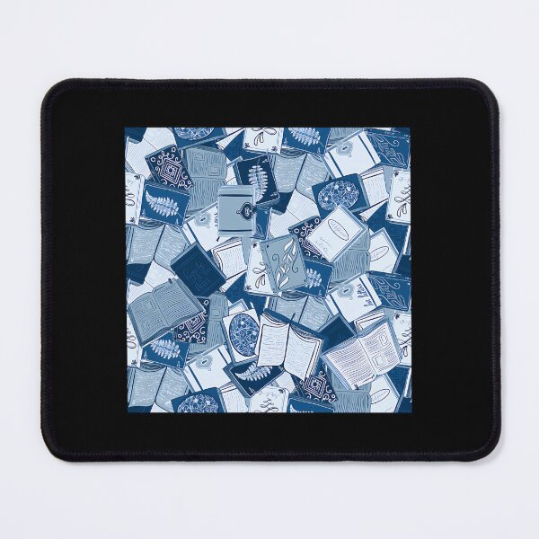 Item preview, Blue Aesthetic Book Pile Seamless Pattern designed and sold by wzmhjeba10.