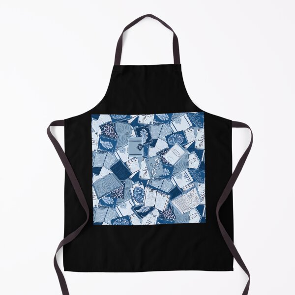 Item preview, Blue Aesthetic Book Pile Seamless Pattern designed and sold by wzmhjeba10.