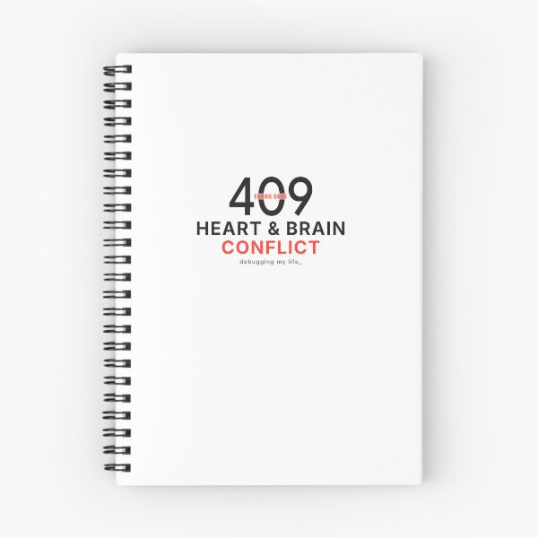 Item preview, 409 Heart and Brain Conflict - Funny Inner Conflict Typography designed and sold by vizzionary.
