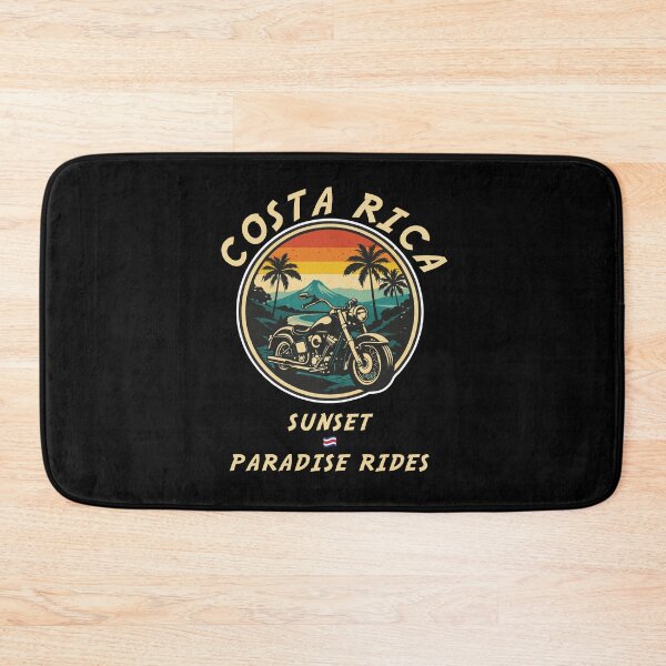 Item preview, Sunset Paradise Rides Costa Rica Motorcycle Shirt Tropical Biker Tee designed and sold by Freki & Geri.