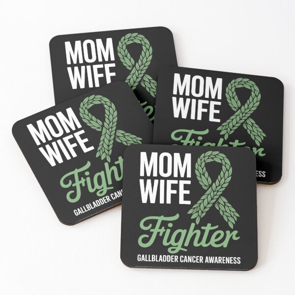Item preview, Mom Wife Fighter Green Ribbon Gallbladder Cancer Awareness  designed and sold by HellD3vil-Art.