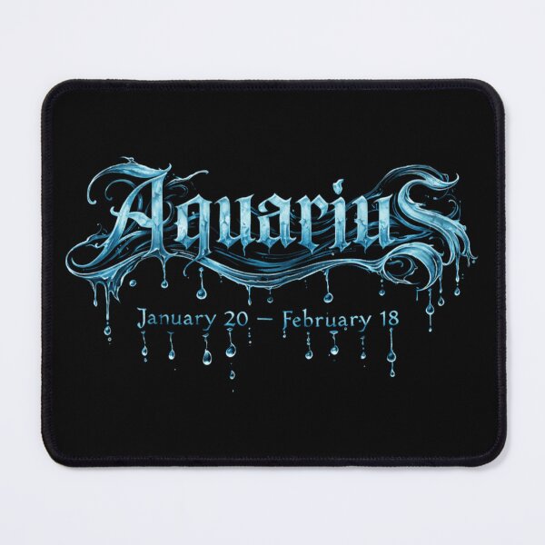 Item preview, Dripping Ice Aquarius With Dates designed and sold by printedartgoods.
