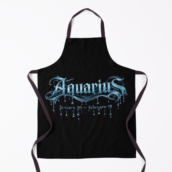 Item preview, Dripping Ice Aquarius With Dates designed and sold by printedartgoods.