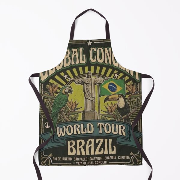 Item preview, Global Citizen World Tour BRAZIL Vintage 1974 Rock Shirt Design designed and sold by EARTH PEOPLE.