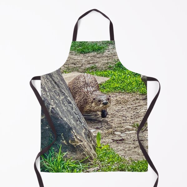 Item preview, Otter Walking on Land – Curious Wildlife Moment Photography designed and sold by aadventures.
