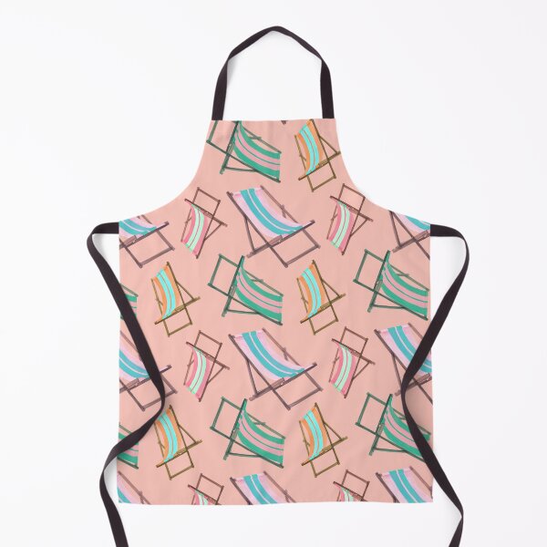 Item preview, Retro Beach Chairs on Peach designed and sold by PD-Coastal.