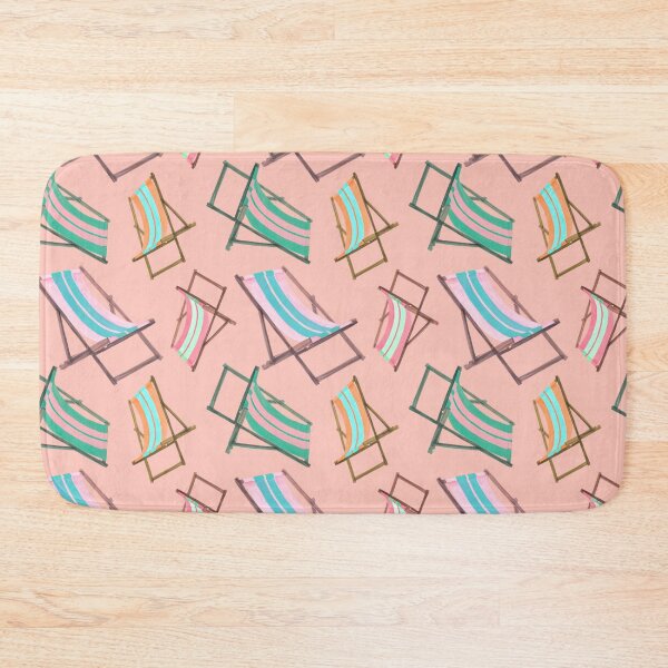 Item preview, Retro Beach Chairs on Peach designed and sold by PD-Coastal.
