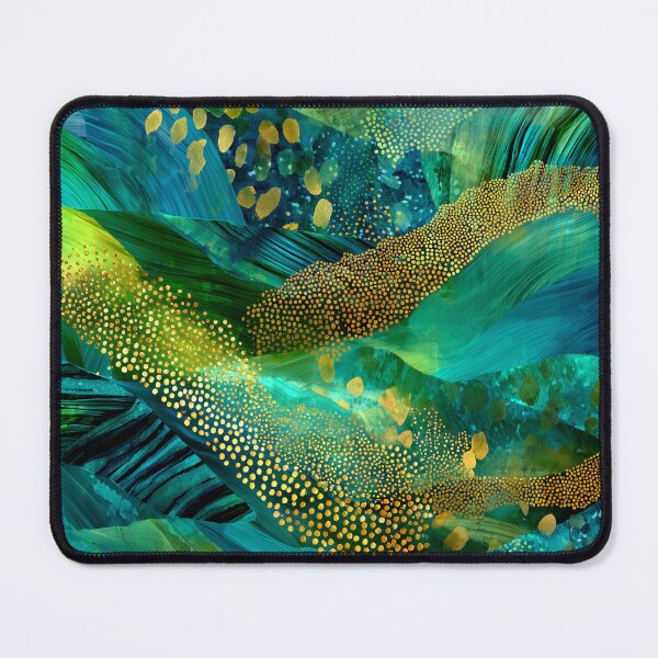 Item preview, Green, Blue And Golden Faux Animal Print Abstract designed and sold by DEC02.