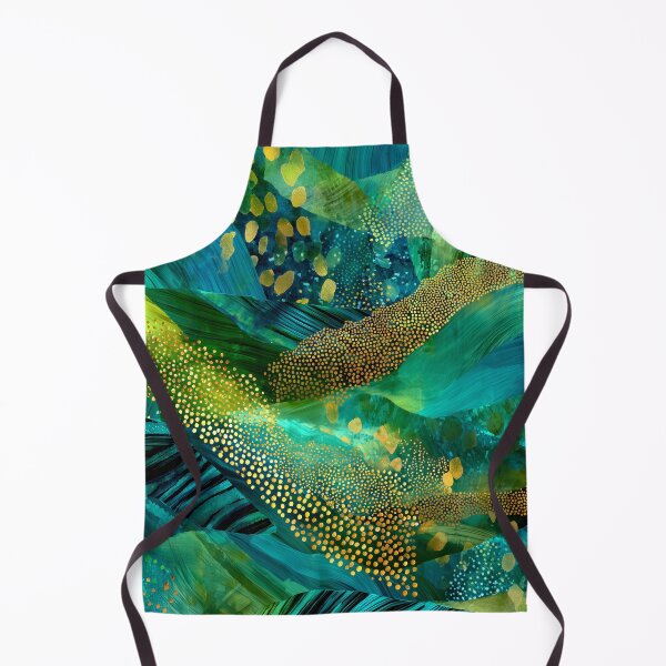 Item preview, Green, Blue And Golden Faux Animal Print Abstract designed and sold by DEC02.