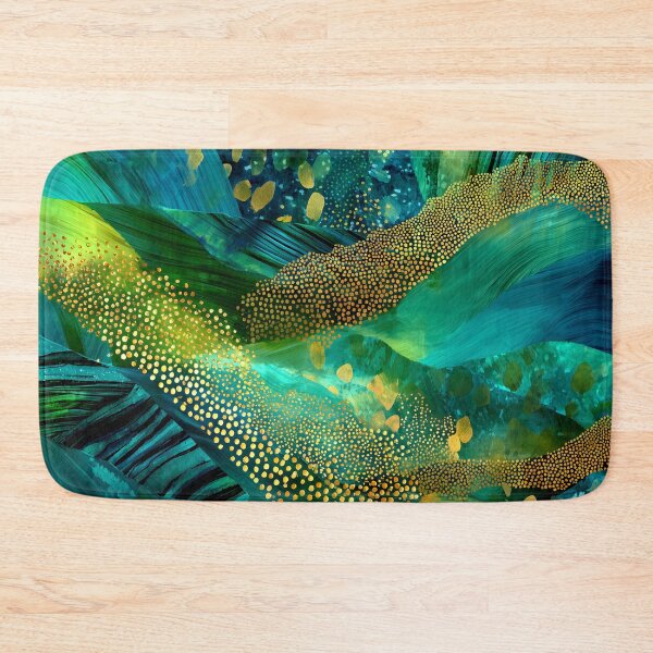 Item preview, Green, Blue And Golden Faux Animal Print Abstract  designed and sold by DEC02.