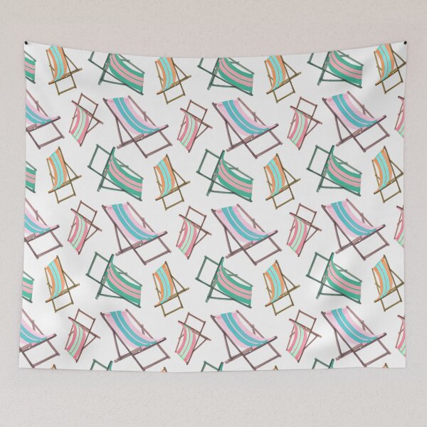 Item preview, Retro Beach Chairs on White designed and sold by PD-Coastal.