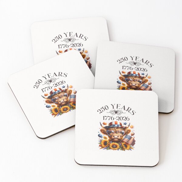 Artikelvorschau, Highland Cow USA 250 entworfen und verkauft von Thestackingfig.