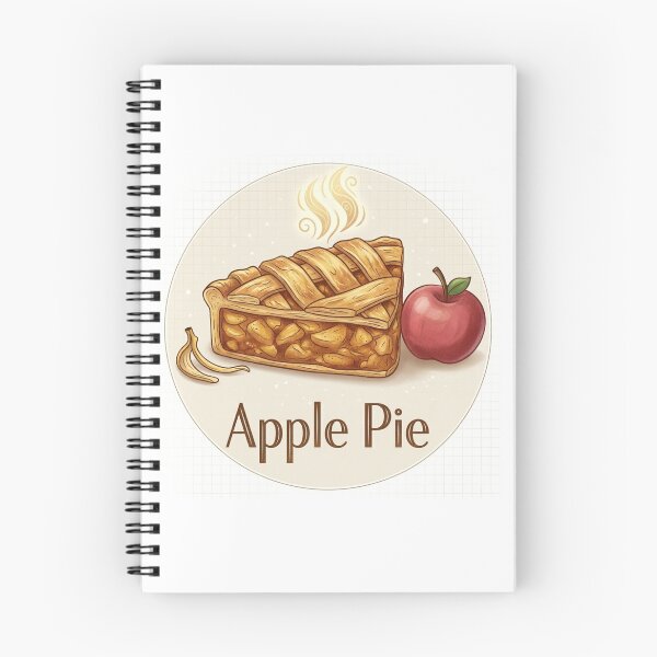 Item preview, Cozy Apple Pie Illustration – Cute Dessert Aesthetic Food Art designed and sold by Nurulizmi-29.