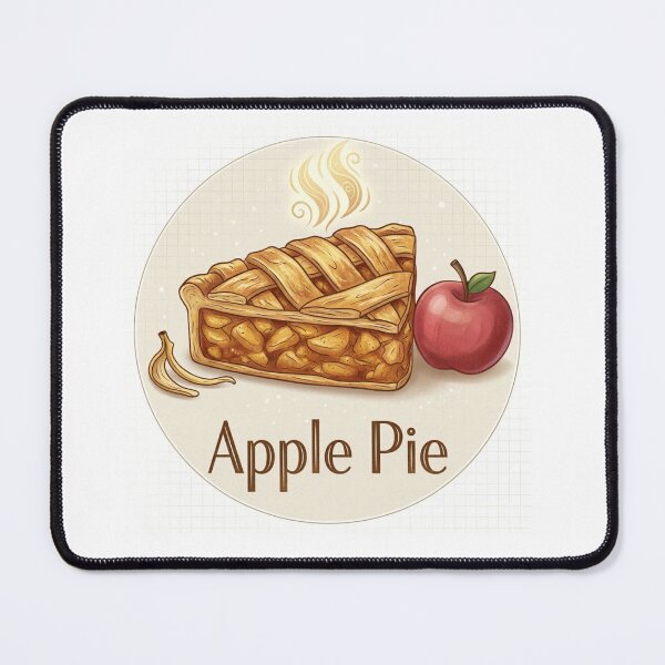 Item preview, Cozy Apple Pie Illustration – Cute Dessert Aesthetic Food Art designed and sold by Nurulizmi-29.