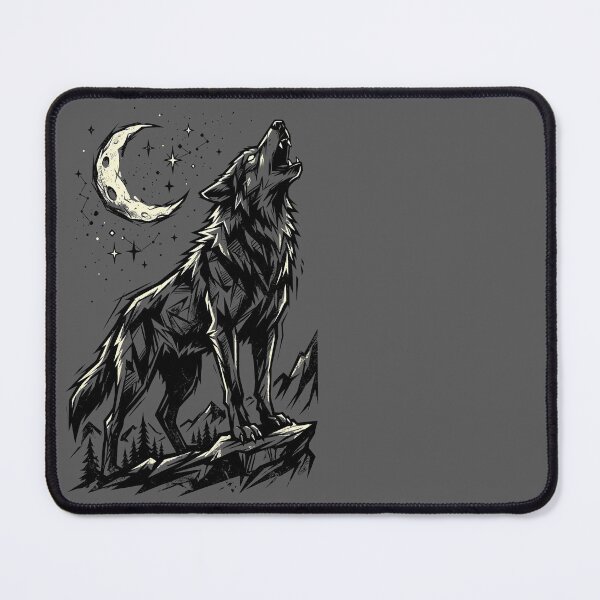 Item preview, Wolf Howling at the Moon designed and sold by SolaoLab.