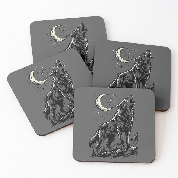 Item preview, Wolf Howling at the Moon designed and sold by SolaoLab.
