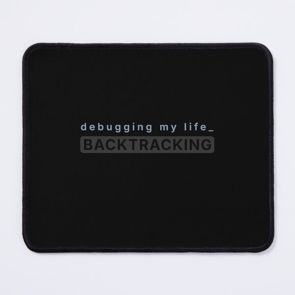 Item preview, Debugging My Life Backtracking Minimal Tech Humor Typography designed and sold by vizzionary.