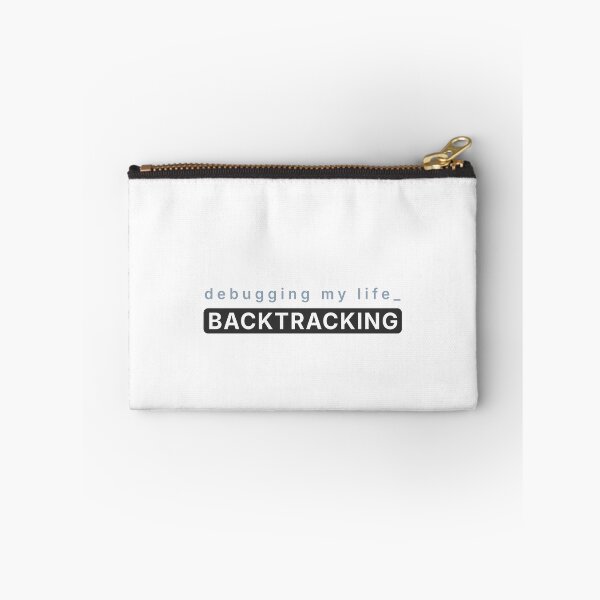 Item preview, Debugging My Life Backtracking Minimal Tech Humor Typography designed and sold by vizzionary.