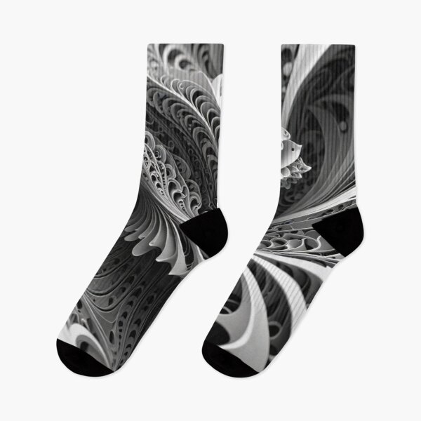 Artikelvorschau, Monochrome fraktale Blütespirale entworfen und verkauft von Harmonic_Layers.
