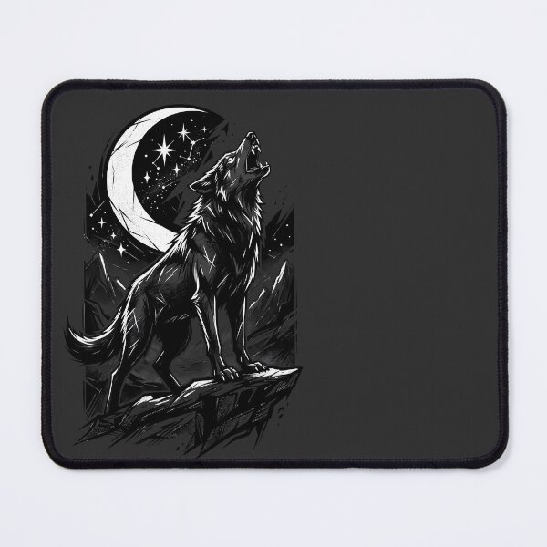 Item preview, Black Wolf Howling at the Moon designed and sold by SolaoLab.
