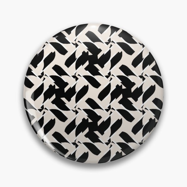 Item preview, Black and cream geometric pattern  designed and sold by Tatiana Ribeiro.