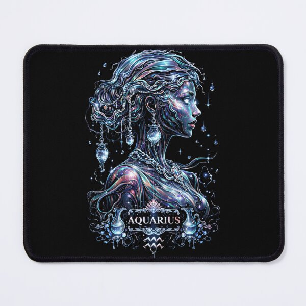 Item preview, Aquarius Cosmic Waterbearer – Galaxy Goddess Tee designed and sold by printedartgoods.