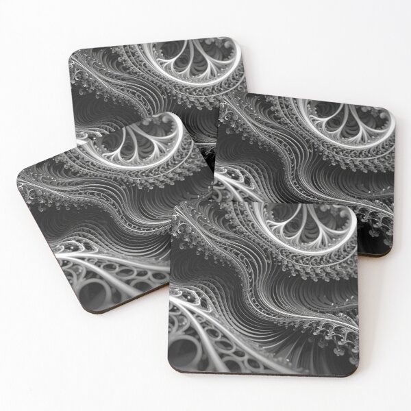 Item preview, Elegant Silver Fractal Flow designed and sold by Harmonic_Layers.