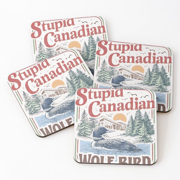 Item preview, Stupid Canadian Wolf Bird , Funny Animal Heated Rivalry  designed and sold by GesanoSchuza.