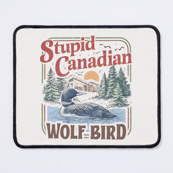 Aperçu de l'œuvre Oiseau-loup canadien stupide, rivalité animale drôle et intense créée et vendue par GesanoSchuza.