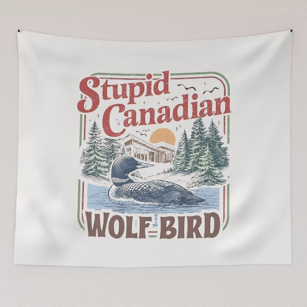Item preview, Stupid Canadian Wolf Bird , Funny Animal Heated Rivalry  designed and sold by GesanoSchuza.